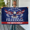 Personalized Family Name 250 Years of Freedom Patriotic Banner House Flag HA75 898794