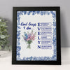Custom Name Letter God Says I Am Flower Toile De Jouy Style Picture Frame LM32 895389