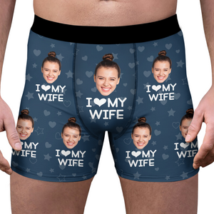 Custom Photo I Love My Girlfriend Boyfriend Boxer Valentines Gift For Him Her Husband Wife HO82 900708