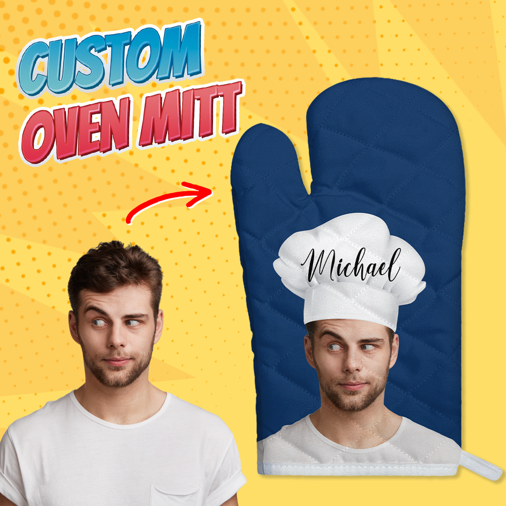 Custom Funny Photo Master Chef Oven Mitt Gift For Cooking Lovers LM32 899233