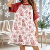 Personalized Toile De Jouy Foral French Style Raglan Nightgown – Dog Lover Gift HO82 900742