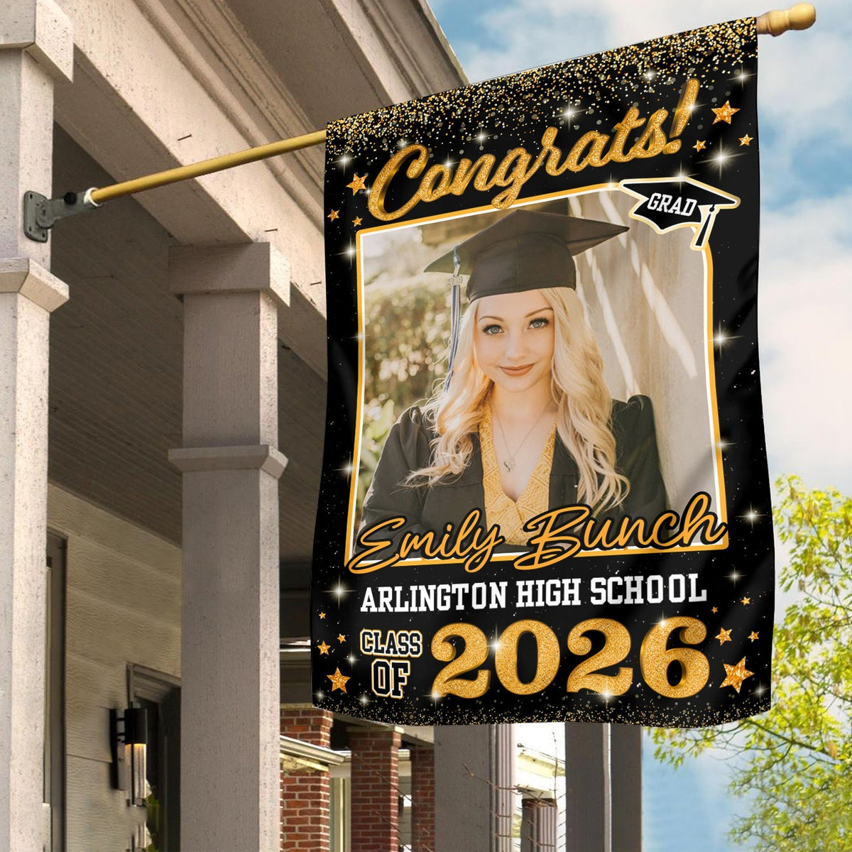 Custom Photo Class of 2026 Garden Flag Congrat Grad Gift, Graduation Decorations CH07 910756