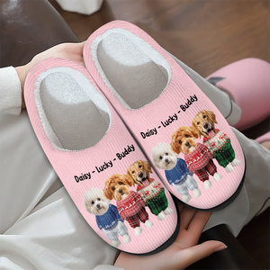 Custom Dog Photo Slippers Christmas Gift For Dog Lovers TH10 896773