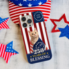 Custom Photo My Dog, Cat 250 Years 1776 2026 Patriotic American Phone Case HO82 901194