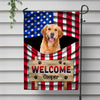 Welcome Dog American - Personalized Garden Flag, Gift For Dog Lovers CH07 896020