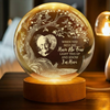Custom Photo Engraved Crystal Ball LED Night Light Personalized Memorial Gift HO82 901420