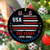 America 250 Years Semiquincentennial Ceramic Ornament TH10 894677