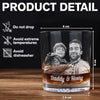 Custom Photo Daddy Having Us Is The Only Gift You Need Whiskey Glass LM32 893549