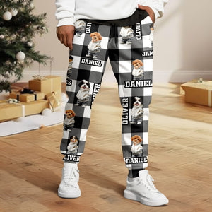Custom Photo Cool Cat Christmas Sweatpants HA75 892924