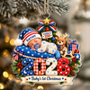 Personalized Baby's First Christmas Acrylic Ornament, Special Keepsake for New Parents HA75 919362