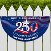 Custom Name Patriotic 250th Anniversary God Bless America 1776-2026 Non-Pleated Fan Flag HO82 902802
