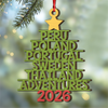 Personalized 2026 Travel Adventures Christmas Wooden Ornament, Holiday Tree Decor LM32 670503