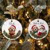 Personalized Pet Christmas Ceramic Ornament - Custom Dog Cat Xmas Keepsake Gift TH10 171299