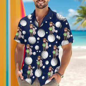 Custom Face Golf Hawaii Shirt Gift For Golf Lovers HA75 898680