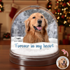 Custom Photo Forever in My Heart Memorial Acrylic Snow Globe HA75 898020
