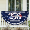 Custom Name America 250 Years Semiquincentennial Patriotic 1776-2026 Fan Flag CH07 910576