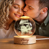 Custom Photo Crystal Ball LED Night Light Anniversary Gift, Family Memorial Decor LM32 669093