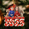 Family Marshamallow Acrylic Ornament Personalized Gift For Dog Lovers HO82 900130