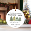 Personalized First Christmas In Our New Home Ceramic Ornament, Housewarming Christmas Keepsake HO82 903610