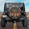 Stand For The Flag Kneel For The Fallen Patriotic With US Flag Tire Cover HO82 901026