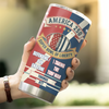 Personalized Name Super Bowl Of Liberty America 250 Football Giff Fat Tumbler LM32 897879