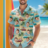 Custom Cute Face Island Vacation Summer Vibe Hawaiian Shirts LM32 893487