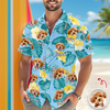Custom Pet Face Photo Tropical Hawaii Shirt For Pet Lovers TH10 169491
