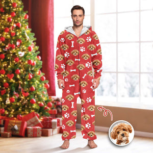 Custom Dog And Cat Photo With Accessories Pattern Pet Onesie Pajamas HO82 894312