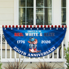 Personalized Courtesy Of The Red, White & Blue 250th Anniversary 1776–2026 Cowboy Boots Non-Pleated Fan Flag LM32 669265