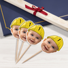 Custom Face Construction Kid Cupcake Toppers HO82 893580