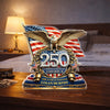 Personalized America 250th Anniversary Patriot Eagle Acrylic Block Plaque - Patriotic Memorial Decor HO82 901904