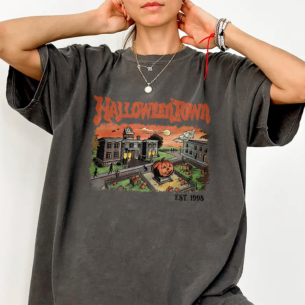 Vintage Retro Halloweentown University EST. 1998 Comfort Shirt LM32 669565