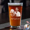 Custom Photo Dad and Kid Beer Glass - Gift for Father’s Day CH07 911358