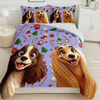 Custom Dog Cartoon Ver 2 - Personalized Quilt Bedding Set For Dog Lover LM32 897153