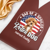 Custom Dog Photo Dad Of A Spoiled Rotten Dog Leather Wine Bag LM32 893879