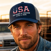 USA 250 Years Of Freedom Embroidered Trucker Hat CH07 911914