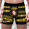 Custom Funny Face Photo My Zone Men's Boxer Briefs Gift For Boyfriend, Husband HO82 900820