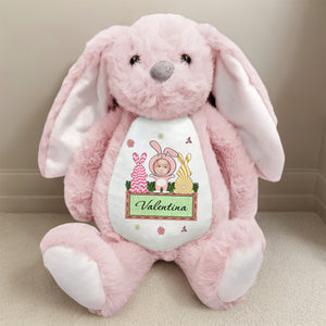 Custom Photo And Name For Your Kid Bunny Plush TH10 892489