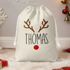 Personalized Character Christmas Sack, Custom Holiday Gift Bag LM32 670483