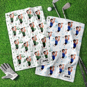Custom Funny Photo Golf Towel For Golf-Loving LM32 893831