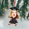 Custom Funny Face Class of 2025 Graduation Acrylic Ornament HA75 892706