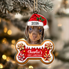 Personalized Dog's First Christmas Photo Acrylic Ornament For Dog Dad Dog Mom CH07 180742