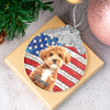 Custom Photo Metal Top Glass Ornament Gift For Pet Lovers LM32 897375