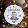 Custom Baby Photo Baby’s First Christmas 2026 Ceramic Ornament CH07 180576