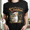 Merry Christmas My Human Servant Custom Funny Cat Photo Shirt CH07 896290