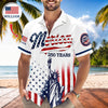 Custom Name USA 250th Anniversary Patriotic Statue of Liberty Merica 250 Baseball Hawaii Shirt HO82 902916