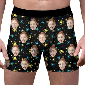 Custom Portrait Face Personalized Men's Boxer Briefs Valentine's Day HA75 898422