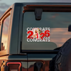 Custom Photo Congrats Class Of 2026 Graduation Car Window Decal Sticker HA75 920072