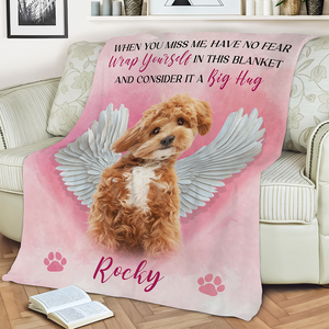 Custom Photo No Longer By My Side But Forever In My Heart - Memorial Personalized Custom Blanket - Sympathy Gift For Pet Owners, Pet Lovers CH07 895840