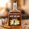 Custom Photo To The World Best Dog Dad Whiskey Bottle TH10 894049